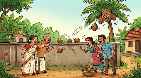 The High Court advised the petitioner in the dispute over the coconut tree case