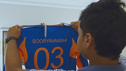 Vaibhav Sooryavanshi in Team India jersey