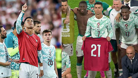 Ronaldo with Jotta's jersey
