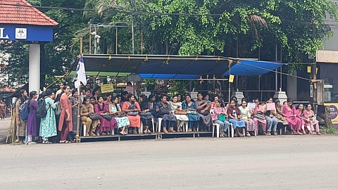 Private Hospital Nurses Strike in Kannur