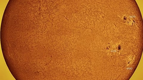 Two giant sunspots spotted from UAE skies during heightened solar activity