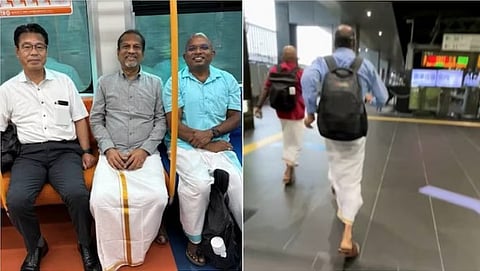Sridhar Vembu runs to catch train in Japan