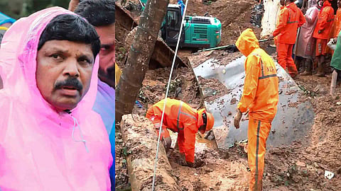 Minister A P Anilkumar, Kalladi landslide