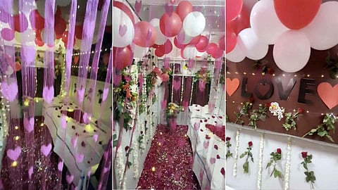 AC Train Coach Given Honeymoon Themed Makeover