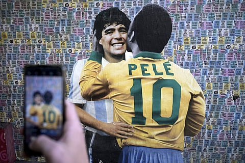 Pele and Maradona