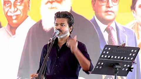 Vijay's speech broadcast live at school; Headmistress suspended