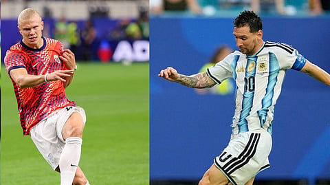 Erling Haaland, Lionel Messi