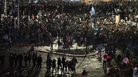 Fans Engage In Violent Clashes With Police In Buenos Aires After Argentina's WC Defeat
