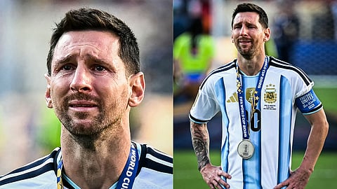Lionel Messi breaks down in tears