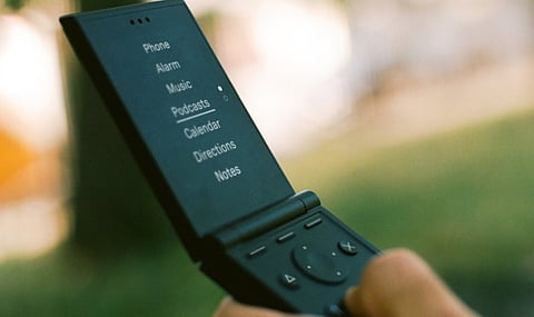 A modern flip phone without smartphone distractions