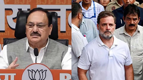 jp nadda rahul gandhi