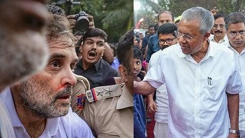 pinarayi vijayan condemns the arrest of rahul gandhi during delhi protest