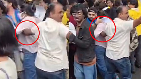 Mumbai Cop Gropes Woman Protester On Camera