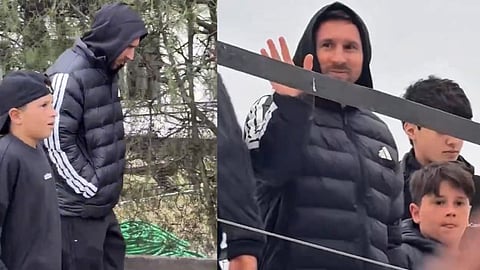 Lionel Messi seen for first time since painful World Cup final loss