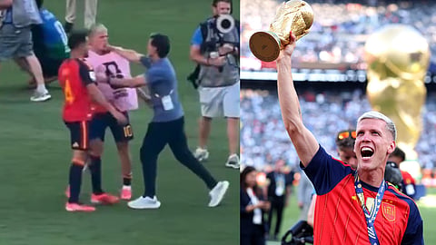 Dani Olmo world cup celebration
