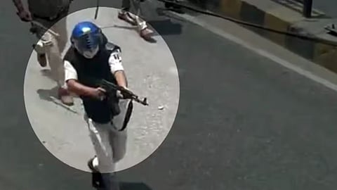 Bihar Cop, Seen On Camera Firing At Protesting Students With AK-47