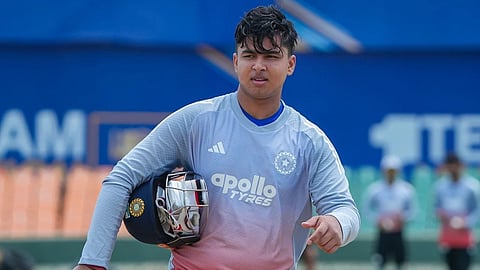 Vaibhav Sooryavanshi in training