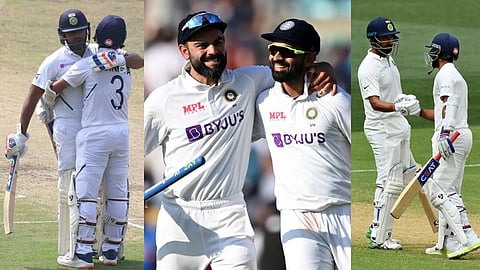 Rohit Sharma, Ajinkya Rahane, Virat Kohli, Cheteshwar Pujara