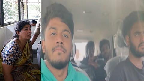 The scenes immediately before the accident