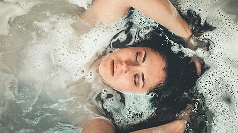 bath after eating food
