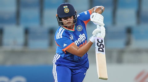 Shafali Varma batting