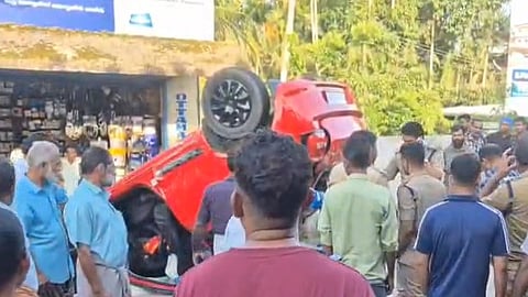 Cherthala Flyover Car Accident
