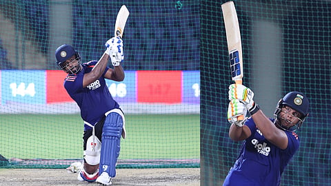 Sanju Samson Vaibhav Sooryavanshi in training
