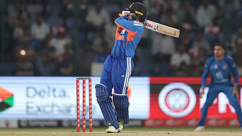 Abhishek Sharma batting