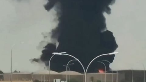 Flames, black smoke seen near Riyadh airport, eyewitnesses,Report