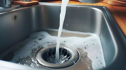sink water clogging
