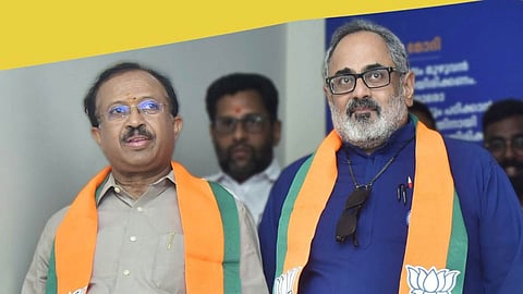 v muraleedharan, rajeev chandrasekhar