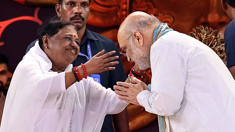 amit shah at amritapuri
