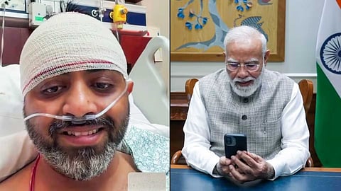 Indian pilot PM Modi on video cal