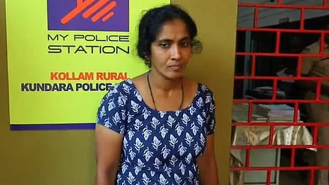 Head of the family did not die after collapsing; he was killed by strangulation with a belt; wife arrested.