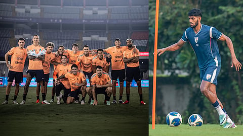 India vs Uruguay team training