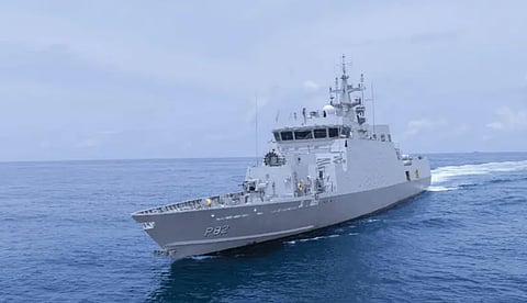 Navy steps up maritime security; 'Mangrol' to arrive to counter submarine attacks.