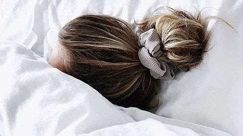Night hair care routine