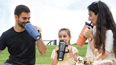 Straw Water Bottles
