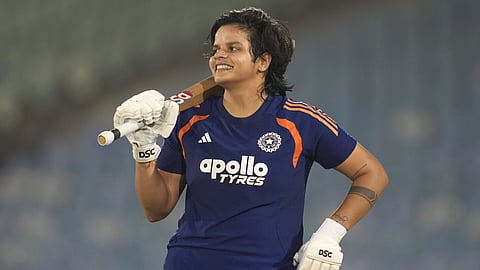 Shafali Verma in training
