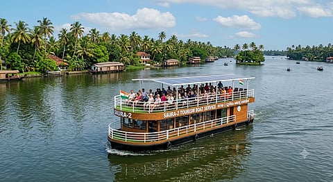 Govt launches 'Saura-2' tourism boat service to explore Kochi backwaters.