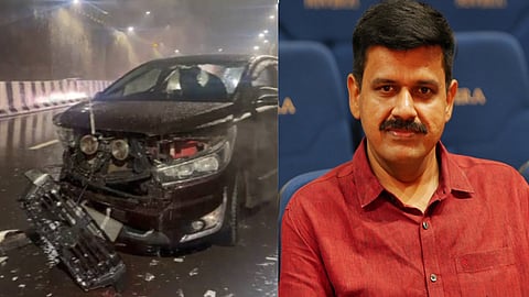 Sandeep Varier's car met with an accident; no one was injured