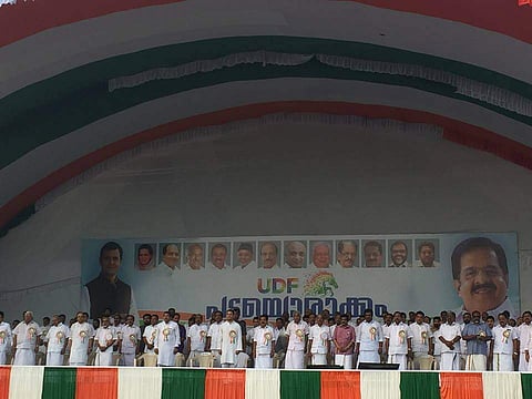 പടയൊരുക്കം സമാപനത്തിന് ശേഷം ഗ്രൂപ്പ് തിരിഞ്ഞ് സംഘര്ഷം; രണ്ടുപേര്ക്ക് കുത്തേറ്റു