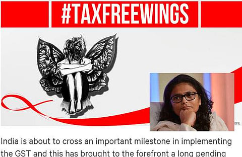 നാപ്കിനുകള്ക്കു നികുതി ചുമത്തുന്നത് സ്ത്രീത്വത്തിനു നികുതി ചുമത്തുന്നതിനു തുല്യം, സ്ത്രീകള് മാത്രമല്ല, പുരുഷന്മാരും അറിയണം ഈ നിവേദനത്തെപ്പറ്റി