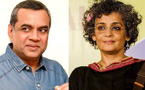 കല്ലെറിയുന്നവരെയല്ല; അരുന്ധതി റോയിയെ ആര്മി ജീപ്പില് കെട്ടിയിടണമെന്ന് പരേഷ് റാവല്