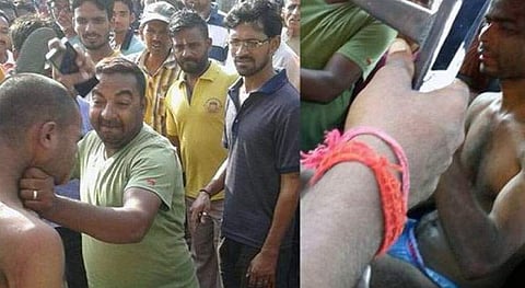 അന്യമതസ്ഥയായ യുവതിക്കൊപ്പം കണ്ട മുസ്ലീം യുവാവിനെതിരെ ക്രൂരമര്ദനം