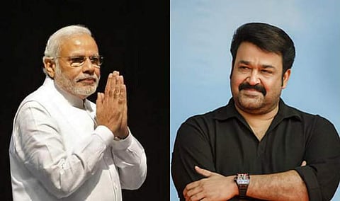 പിന്തുണ ആവശ്യപ്പെട്ട് മോഹന്ലാലിന് മോദിയുടെ കത്ത്