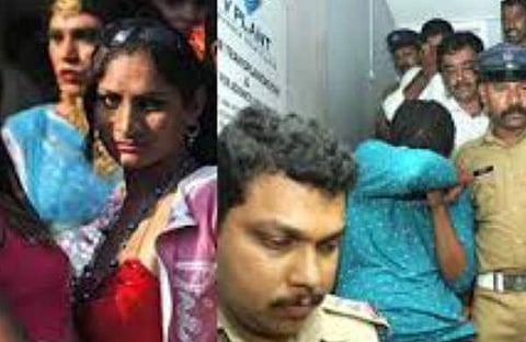 ഓണ്ലൈന് പെണ്വാണിഭം : യുവതികളെ ലോഡ്ജിലെത്തിച്ചിരുന്നത് വേഷപ്രച്ഛന്നരാക്കി ; രണ്ടുപേര് കൂടി പിടിയില്