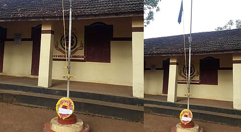 എന്എസ്എസ് കരയോഗത്തിന് മുന്നില് കരിങ്കൊടിയും റീത്തും : രണ്ട് ആര്എസ്എസുകാര് അറസ്റ്റില്