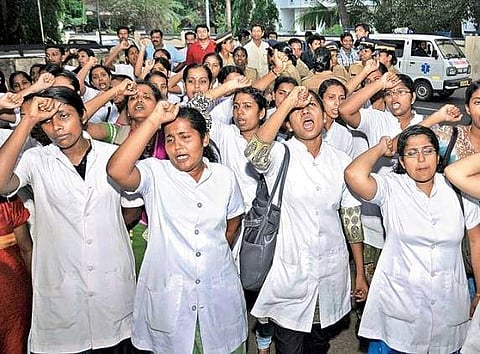 നഴ്സ് സമരം : ലേബര് കമ്മീഷണറുമായി നടത്തിയ ചര്ച്ച പരാജയപ്പെട്ടു