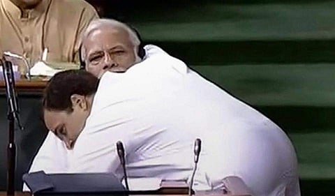 രാഹുലിന്റെത് ആവശ്യമില്ലാത്തെ ആലിംഗനമെന്ന് നരേന്ദ്രമോദി